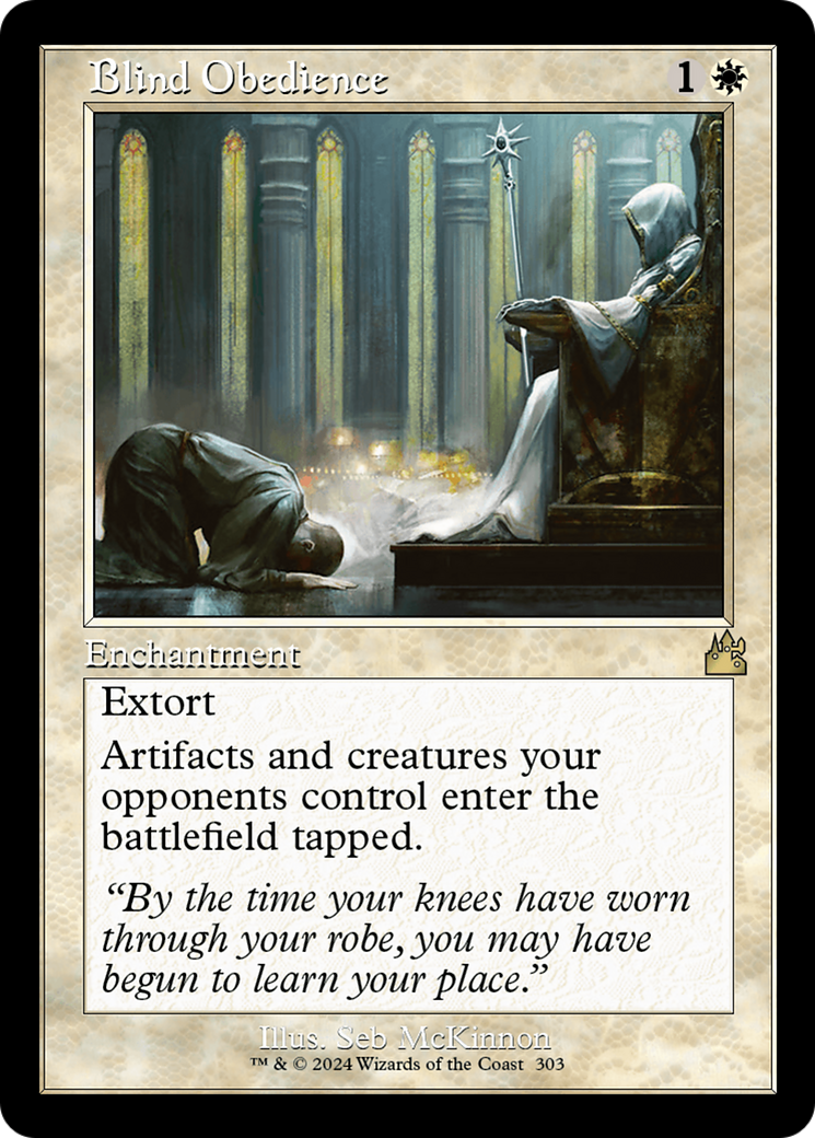 Blind Obedience (Retro Frame) [Ravnica Remastered] | I Want That Stuff Brandon