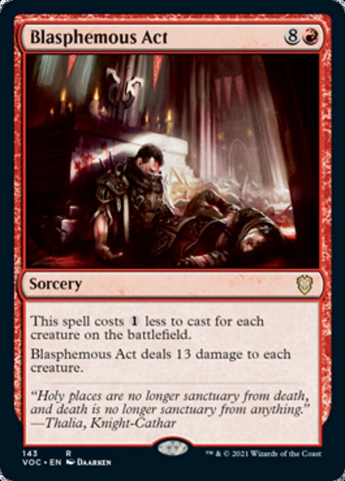 Blasphemous Act [Innistrad: Crimson Vow Commander] | I Want That Stuff Brandon