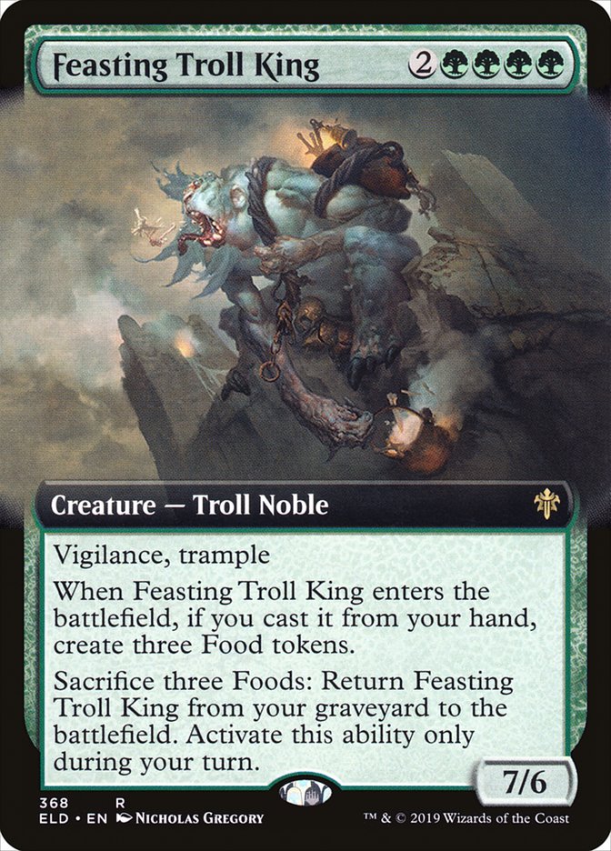 Feasting Troll King (Extended Art) [Throne of Eldraine] | I Want That Stuff Brandon