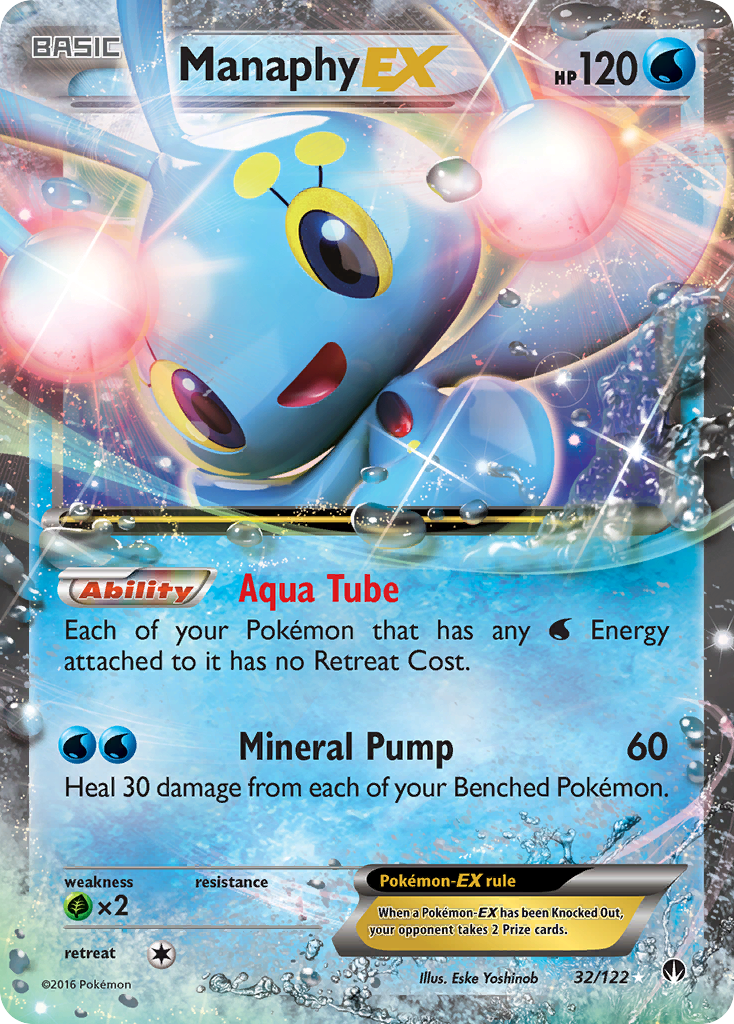 Manaphy EX (32/122) [XY: BREAKpoint] | I Want That Stuff Brandon
