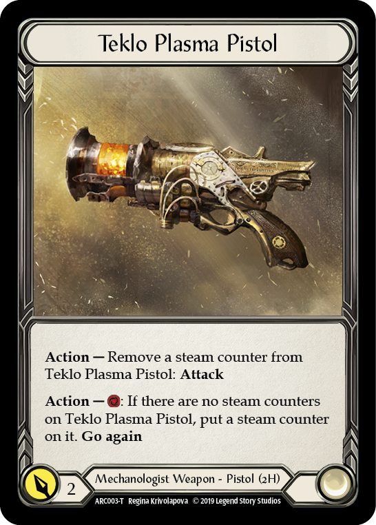 Runechant // Teklo Plasma Pistol [ARC112-T // ARC003-T] 1st Edition Normal | I Want That Stuff Brandon