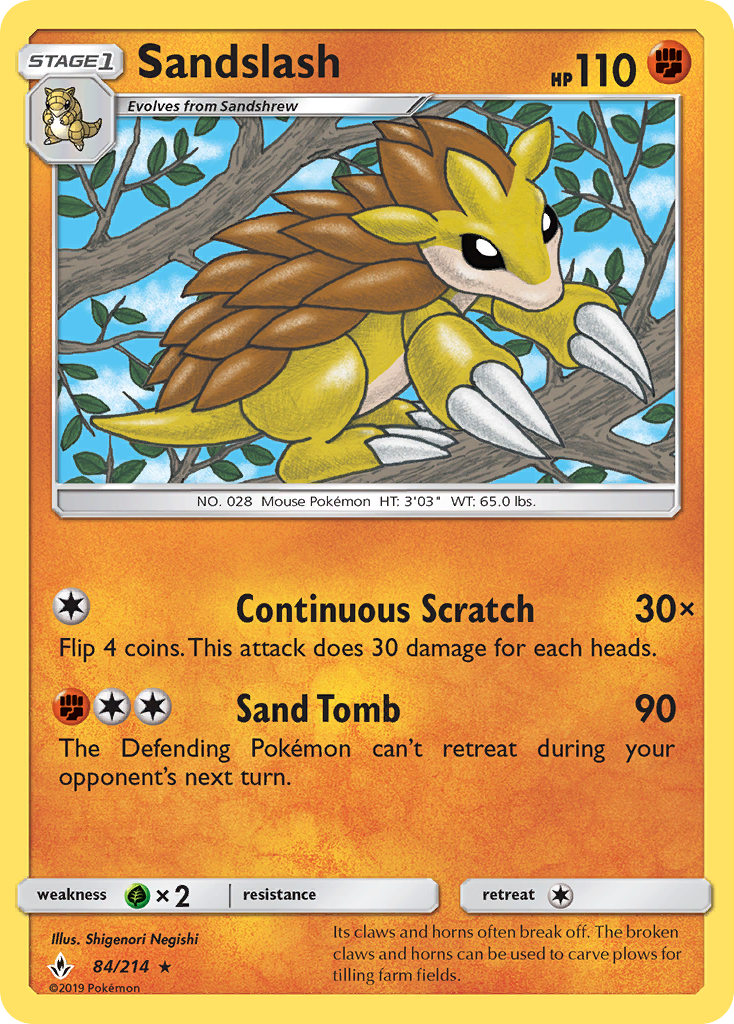 Sandslash (84/214) [Sun & Moon: Unbroken Bonds] | I Want That Stuff Brandon