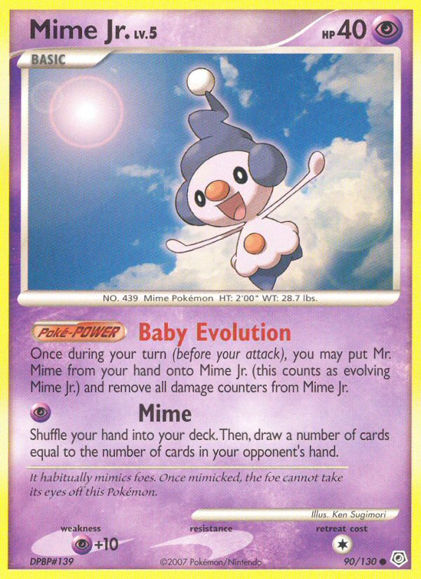 Mime Jr. (90/130) [Diamond & Pearl: Base Set] | I Want That Stuff Brandon