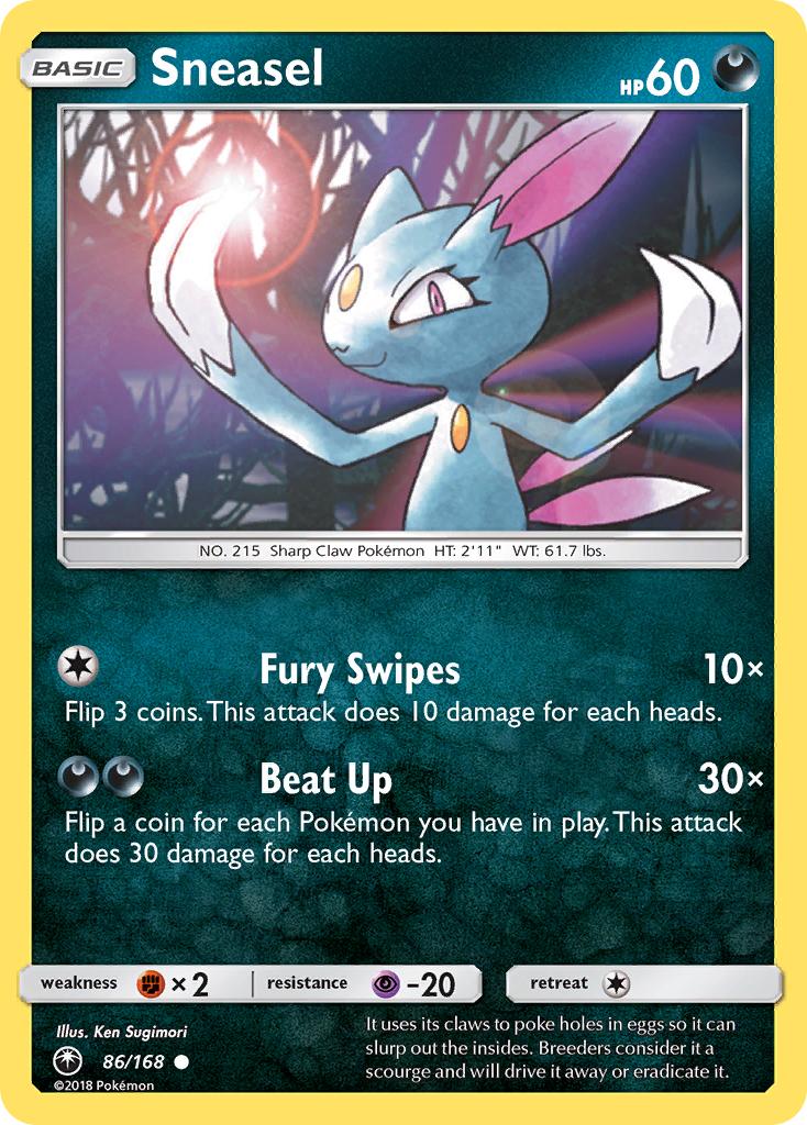 Sneasel (86/168) [Sun & Moon: Celestial Storm] | I Want That Stuff Brandon