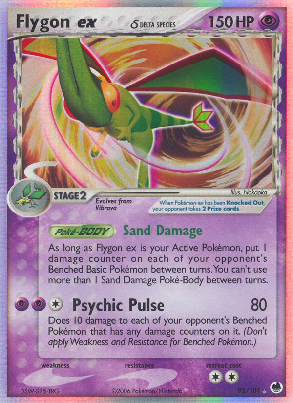 Flygon ex (92/101) (Delta Species) [EX: Dragon Frontiers] | I Want That Stuff Brandon