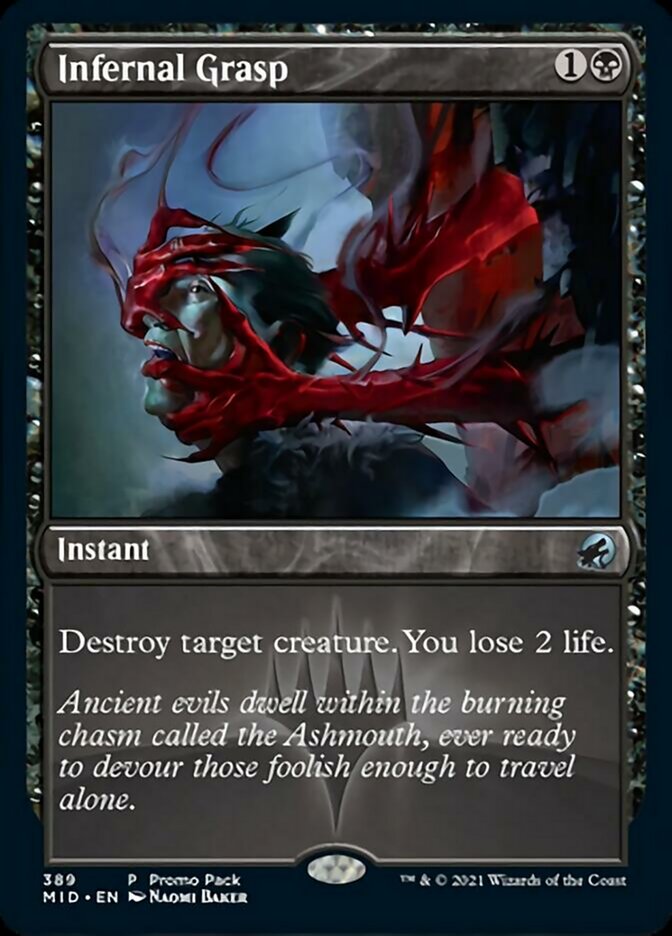 Infernal Grasp (Promo Pack) [Innistrad: Midnight Hunt Promos] | I Want That Stuff Brandon