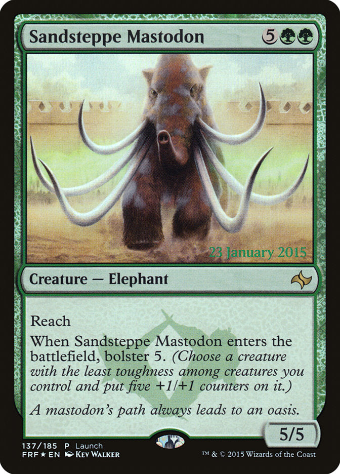 Sandsteppe Mastodon (Launch) [Fate Reforged Prerelease Promos] | I Want That Stuff Brandon