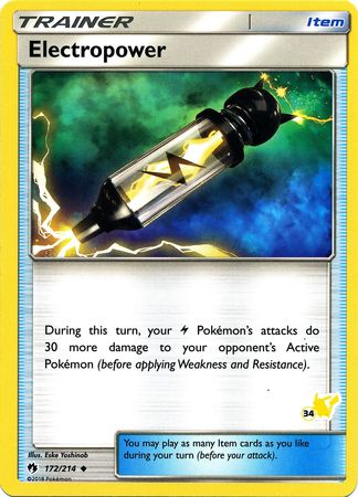 Electropower (172/214) (Pikachu Stamp #34) [Battle Academy 2020] | I Want That Stuff Brandon