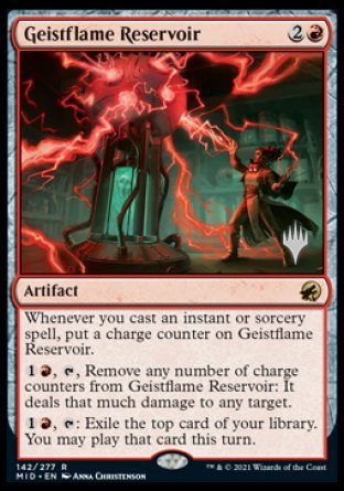 Geistflame Reservoir (Promo Pack) [Innistrad: Midnight Hunt Promos] | I Want That Stuff Brandon