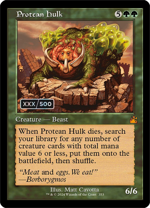 Protean Hulk (Retro) (Serialized) [Ravnica Remastered] | I Want That Stuff Brandon