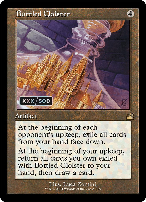 Bottled Cloister (Retro) (Serialized) [Ravnica Remastered] | I Want That Stuff Brandon