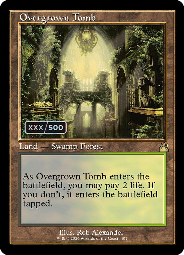 Overgrown Tomb (Retro) (Serialized) [Ravnica Remastered] | I Want That Stuff Brandon