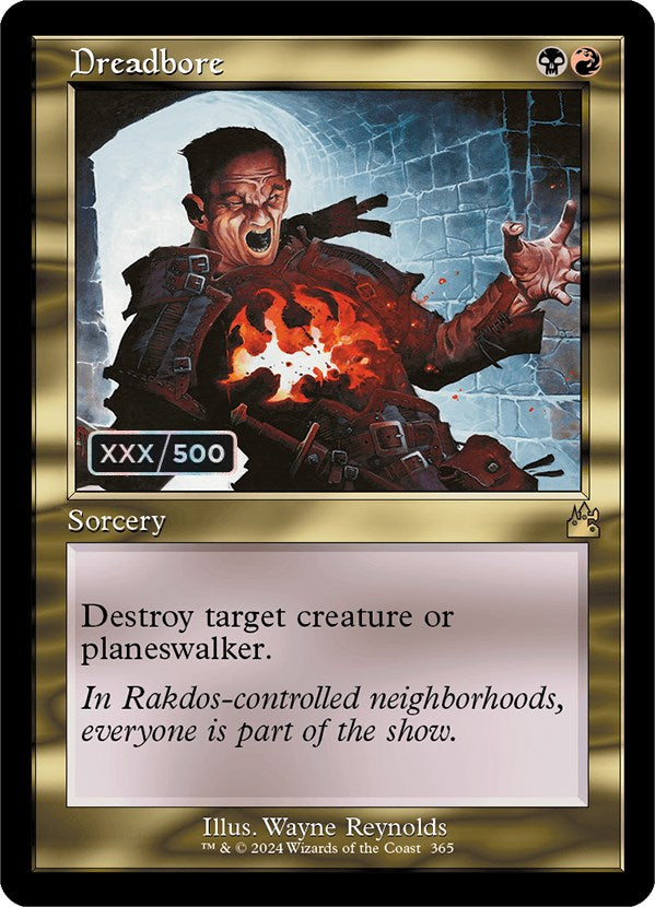 Dreadbore (Retro) (Serialized) [Ravnica Remastered] | I Want That Stuff Brandon