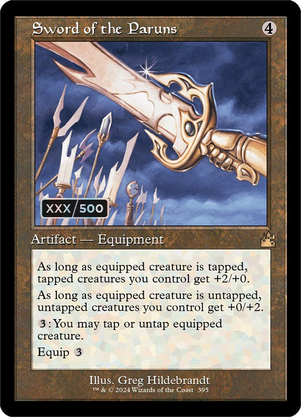 Sword of the Paruns (Retro) (Serialized) [Ravnica Remastered] | I Want That Stuff Brandon