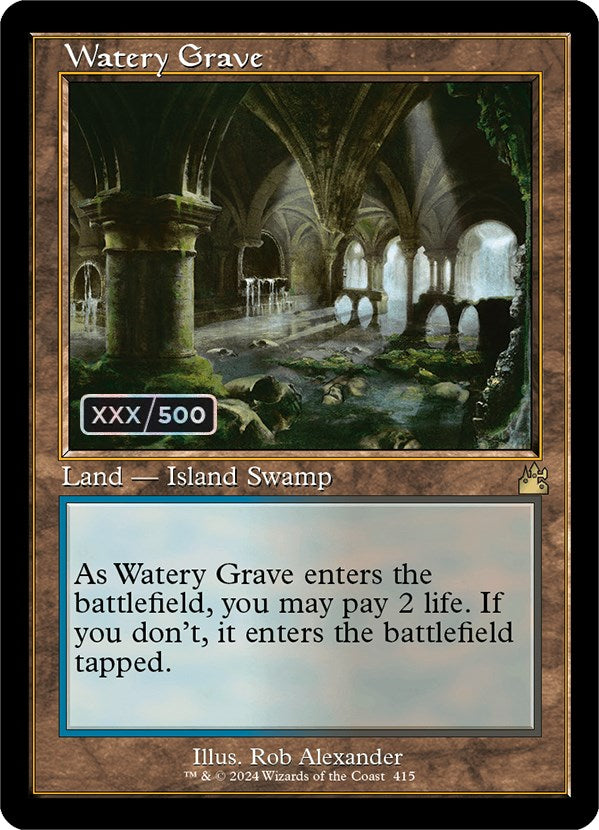 Watery Grave (Retro) (Serialized) [Ravnica Remastered] | I Want That Stuff Brandon