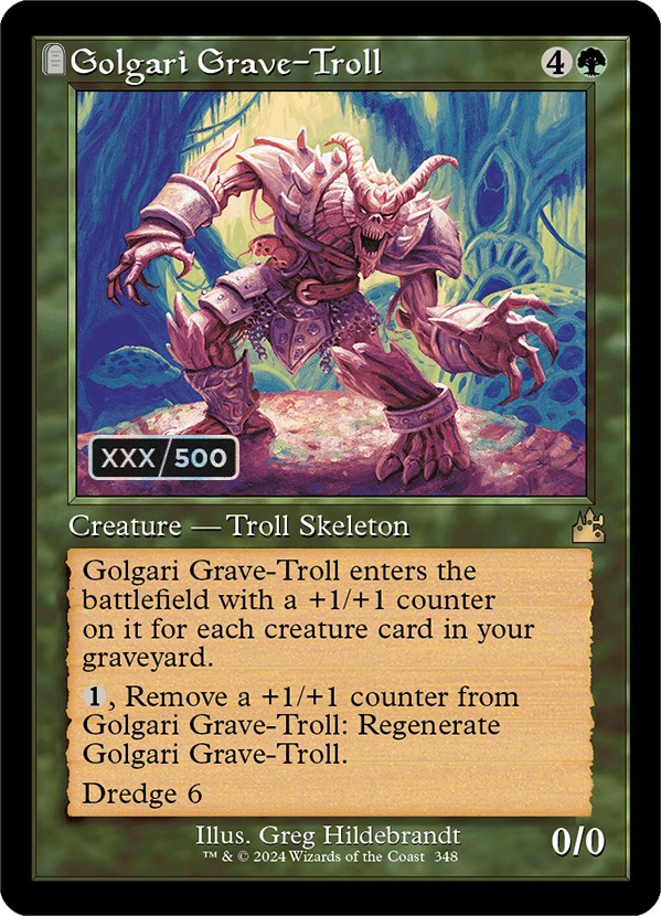 Golgari Grave-Troll (Retro) (Serialized) [Ravnica Remastered] | I Want That Stuff Brandon