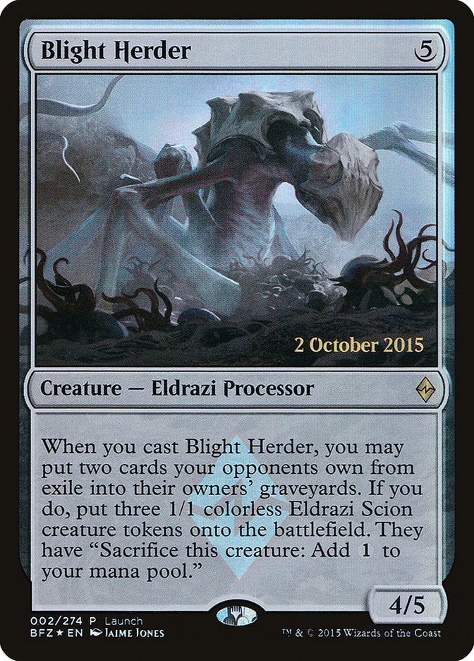 Blight Herder (Launch) [Battle for Zendikar Promos] | I Want That Stuff Brandon