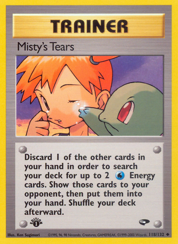 Misty's Tears (118/132) [Gym Challenge 1st Edition] | I Want That Stuff Brandon