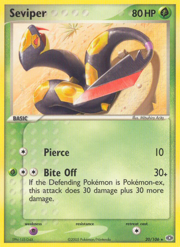 Seviper (20/106) [EX: Emerald] | I Want That Stuff Brandon