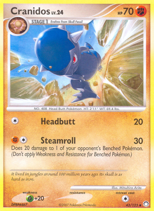 Cranidos (43/123) [Diamond & Pearl: Mysterious Treasures] | I Want That Stuff Brandon