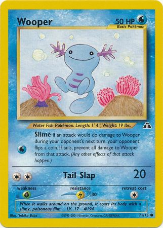 Wooper (71/75) [Neo Discovery Unlimited] | I Want That Stuff Brandon