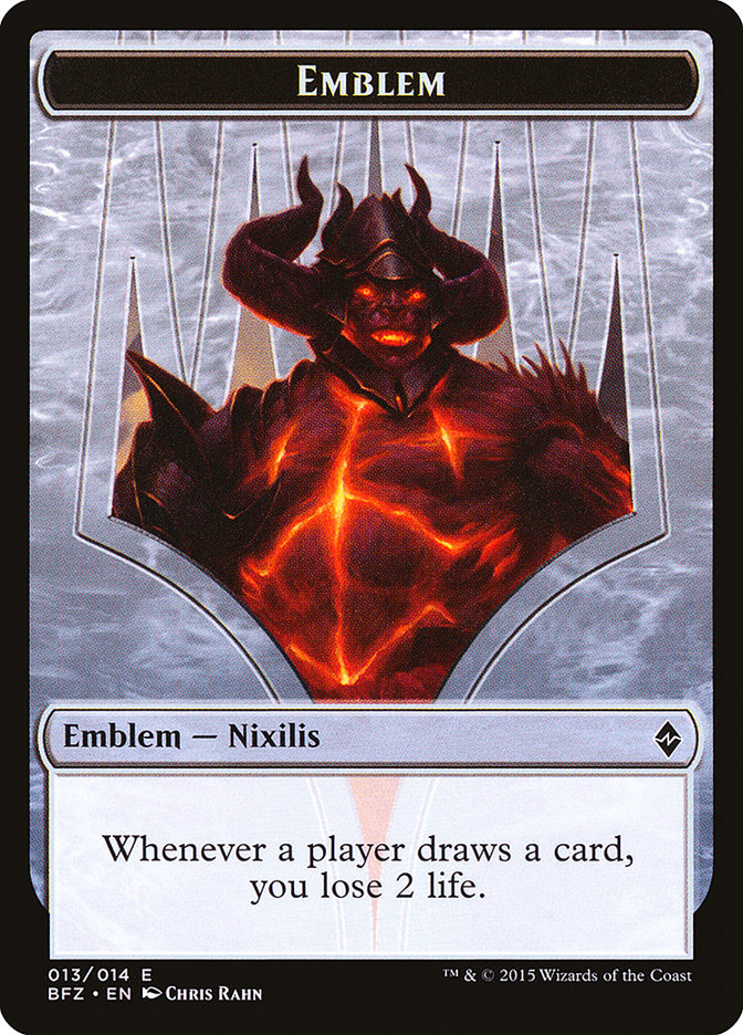 Ob Nixilis Reignited Emblem [Battle for Zendikar Tokens] | I Want That Stuff Brandon