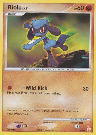 Riolu (6/61) [Diamond & Pearl: Trainer Kit - Lucario] | I Want That Stuff Brandon