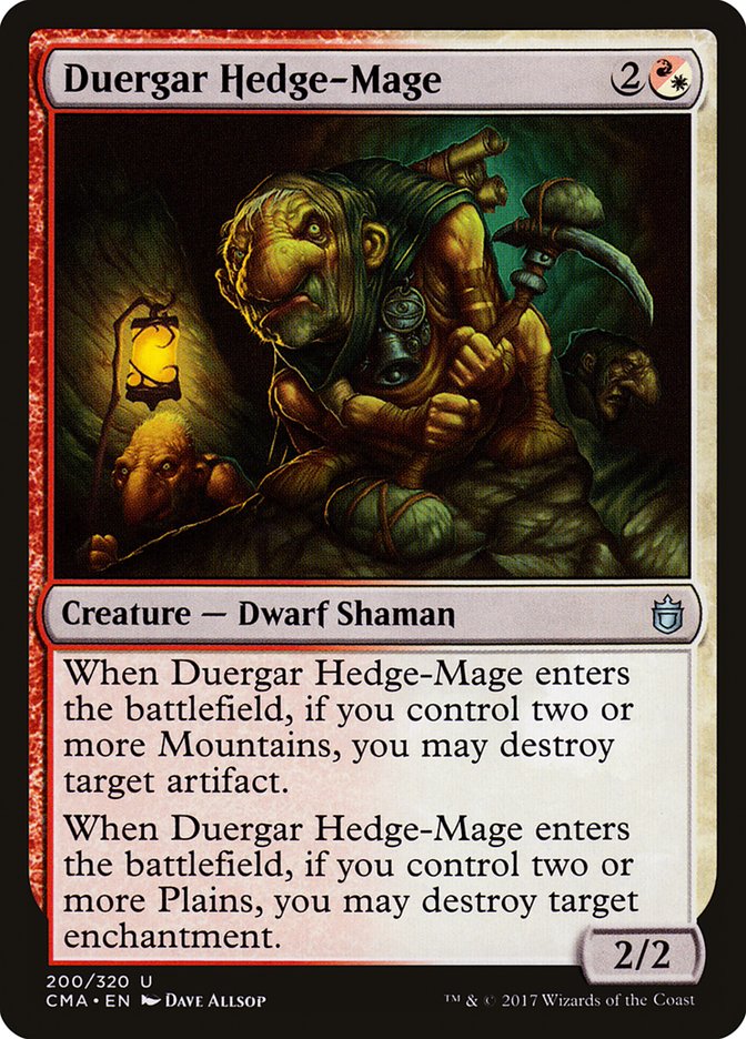 Duergar Hedge-Mage [Commander Anthology] | I Want That Stuff Brandon