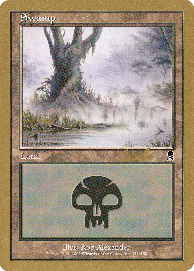 Swamp (cr341) (Carlos Romao) [World Championship Decks 2002] | I Want That Stuff Brandon