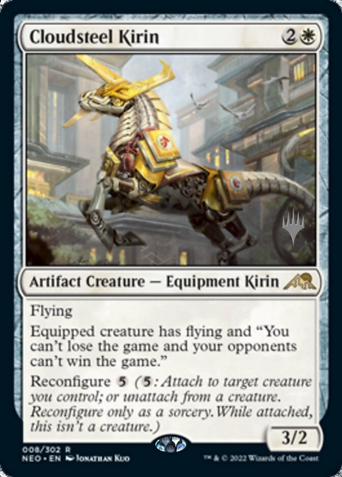 Cloudsteel Kirin (Promo Pack) [Kamigawa: Neon Dynasty Promos] | I Want That Stuff Brandon