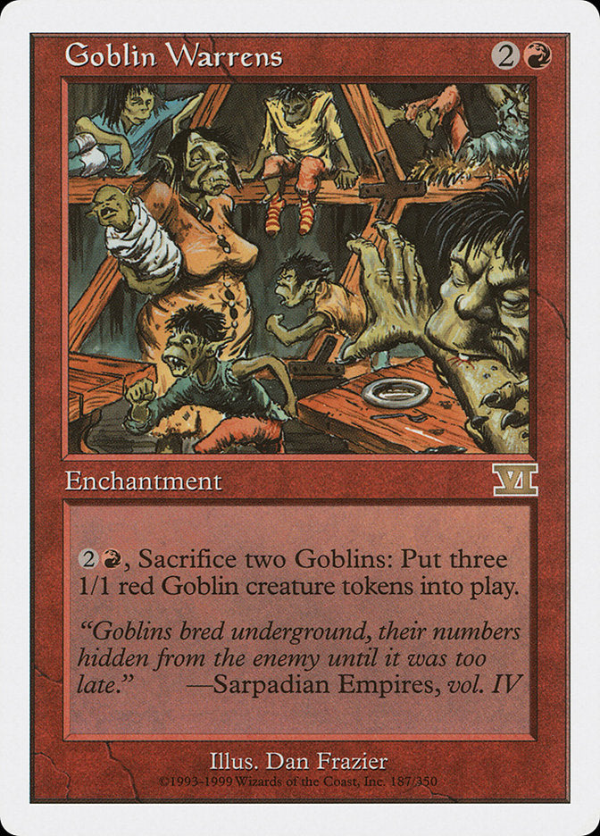 Goblin Warrens [Classic Sixth Edition] | I Want That Stuff Brandon