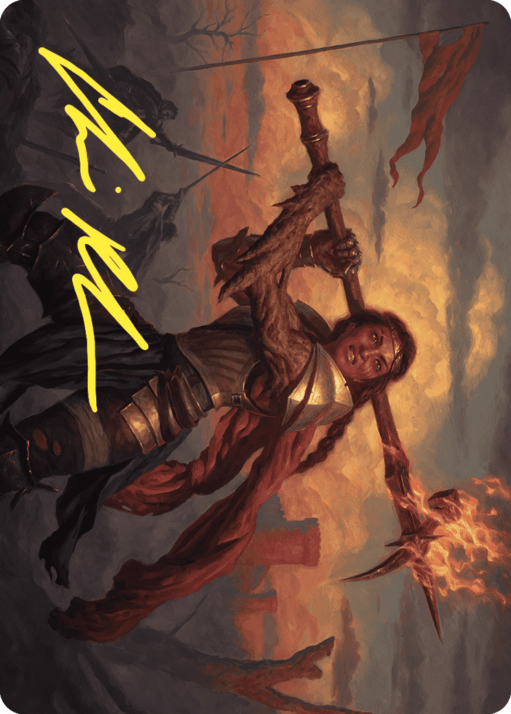 Imodane, the Pyrohammer Art Card (Gold-Stamped Signature) [Wilds of Eldraine Art Series] | I Want That Stuff Brandon