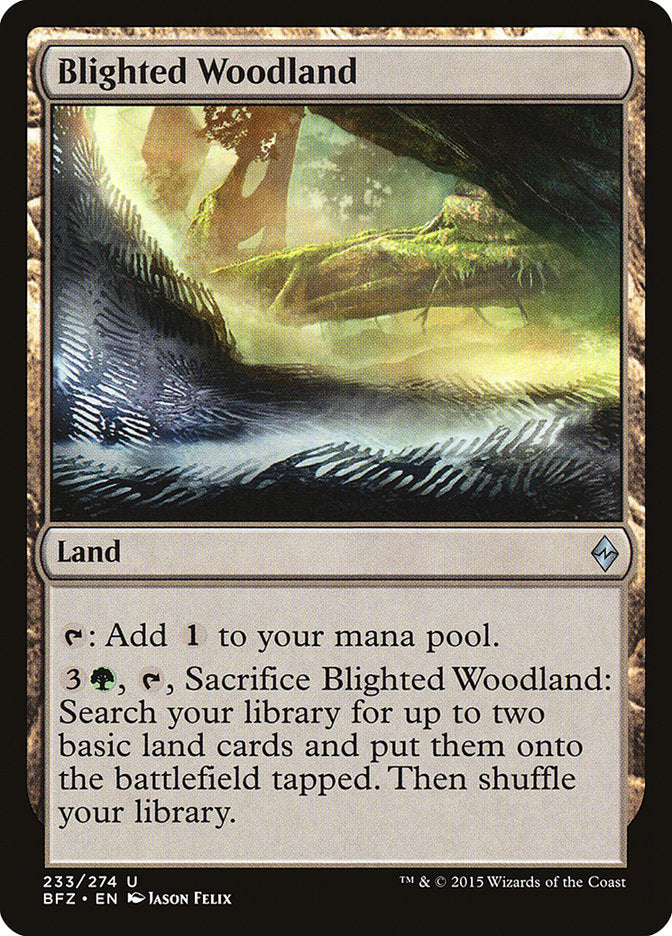 Blighted Woodland [Battle for Zendikar] | I Want That Stuff Brandon