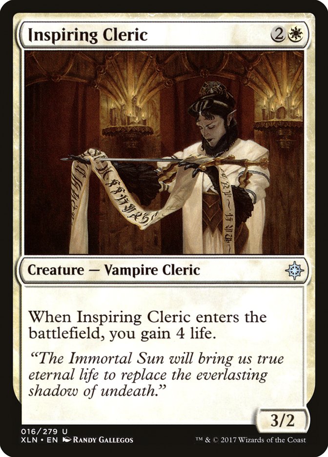 Inspiring Cleric [Ixalan] | I Want That Stuff Brandon