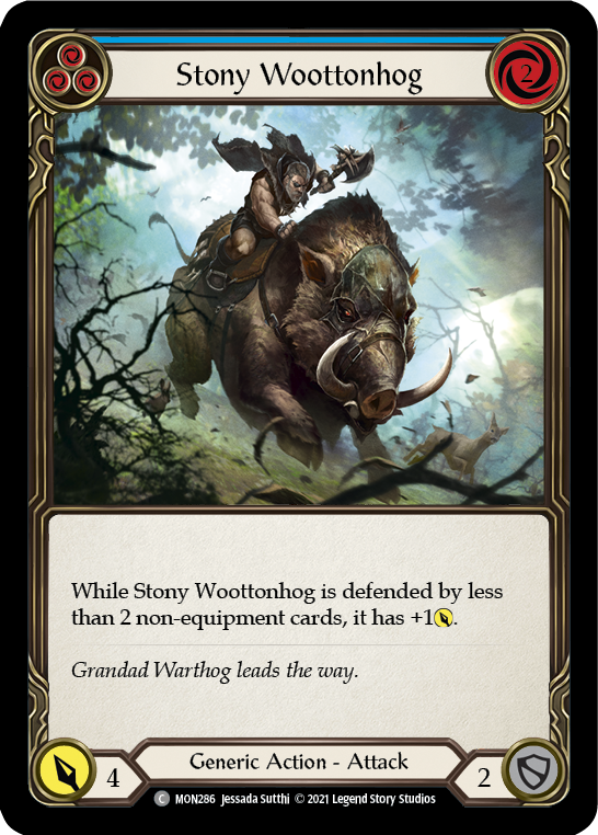 Stony Woottonhog (Blue) [MON286] 1st Edition Normal | I Want That Stuff Brandon