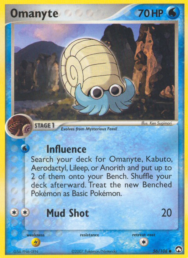 Omanyte (56/108) [EX: Power Keepers] | I Want That Stuff Brandon