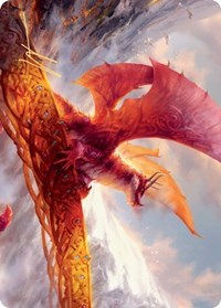 Goldspan Dragon Art Card (Gold-Stamped Signature) [Kaldheim Art Series] | I Want That Stuff Brandon