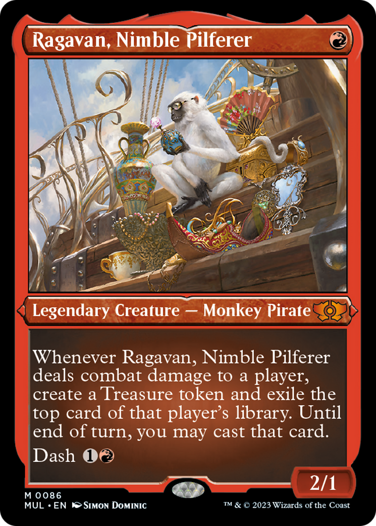 Ragavan, Nimble Pilferer (Foil Etched) [Multiverse Legends] | I Want That Stuff Brandon