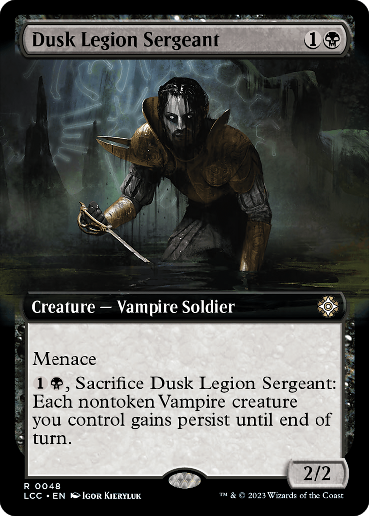 Dusk Legion Sergeant (Extended Art) [The Lost Caverns of Ixalan Commander] | I Want That Stuff Brandon