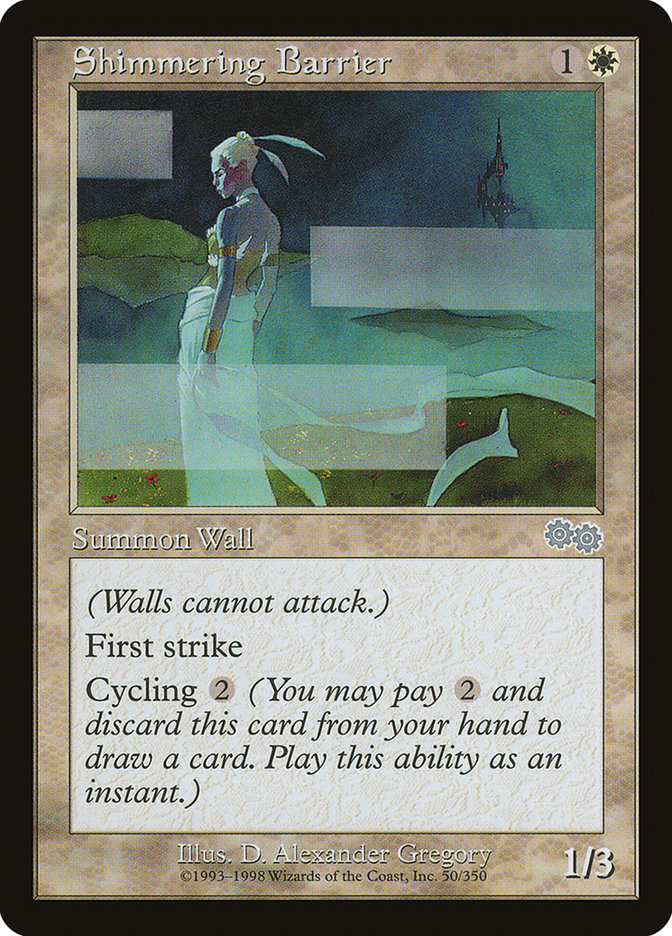 Shimmering Barrier [Urza's Saga] | I Want That Stuff Brandon