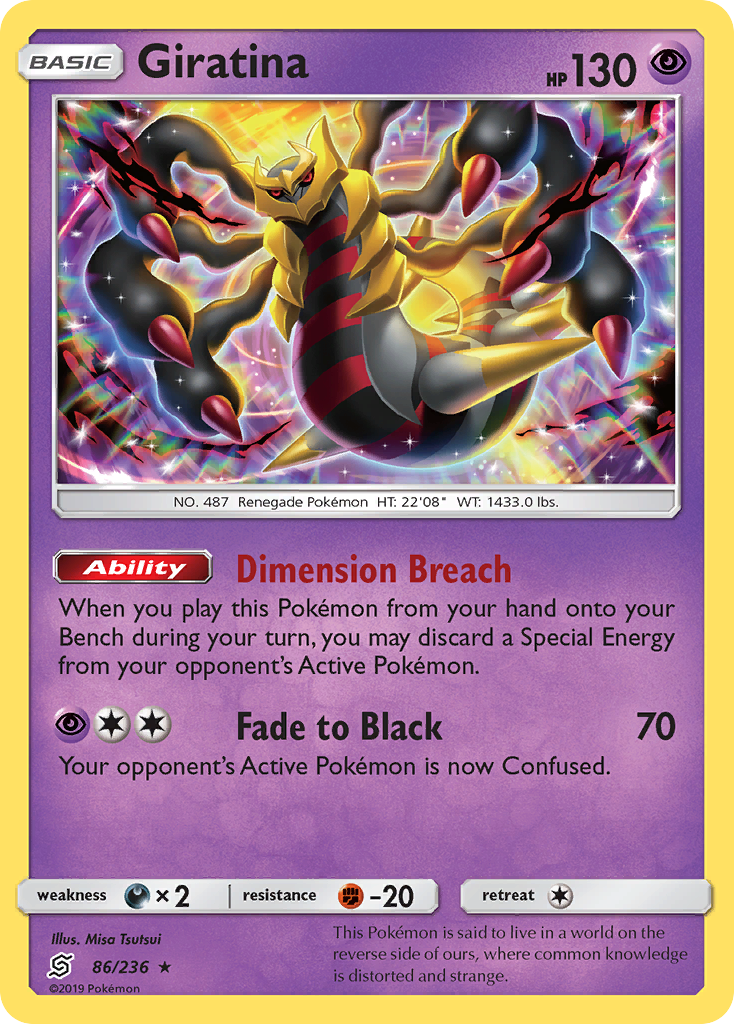 Giratina (86/236) [Sun & Moon: Unified Minds] | I Want That Stuff Brandon