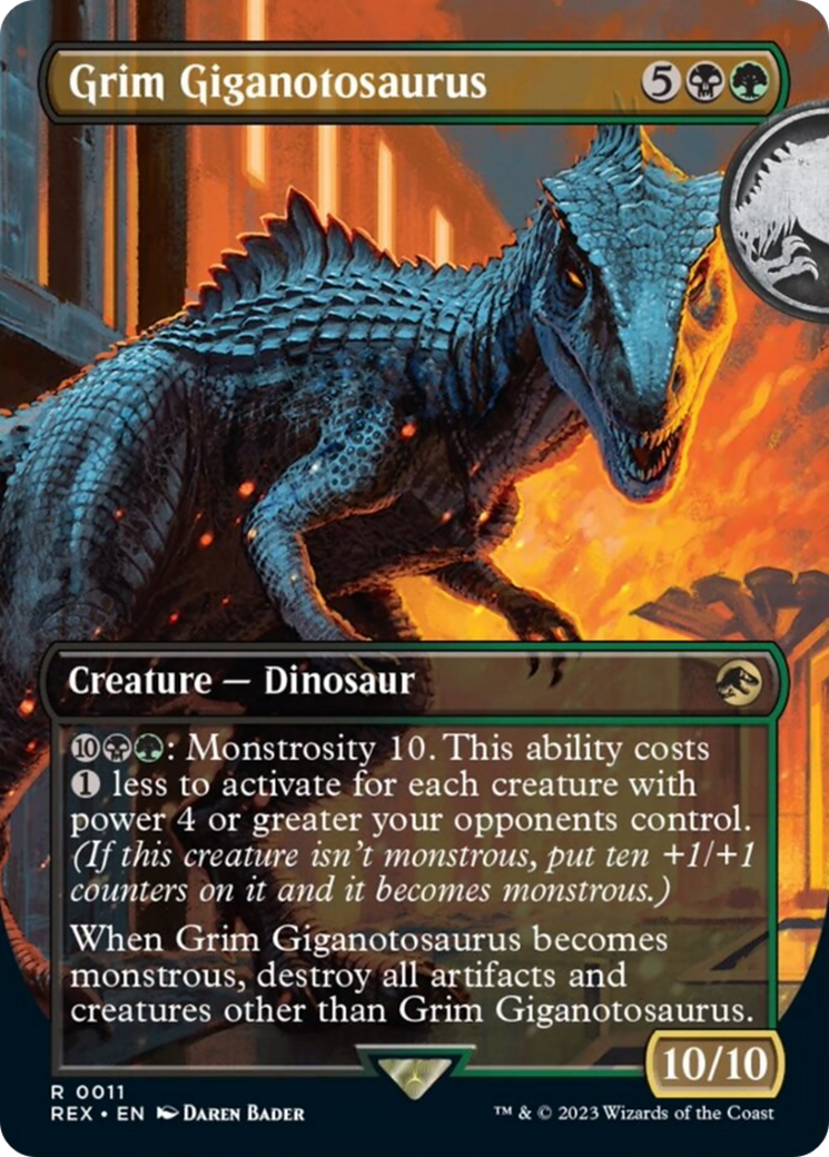 Grim Giganotosaurus (Borderless) [Jurassic World Collection] | I Want That Stuff Brandon