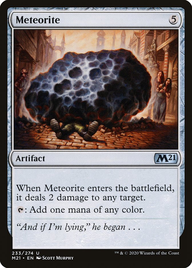 Meteorite [Core Set 2021] | I Want That Stuff Brandon