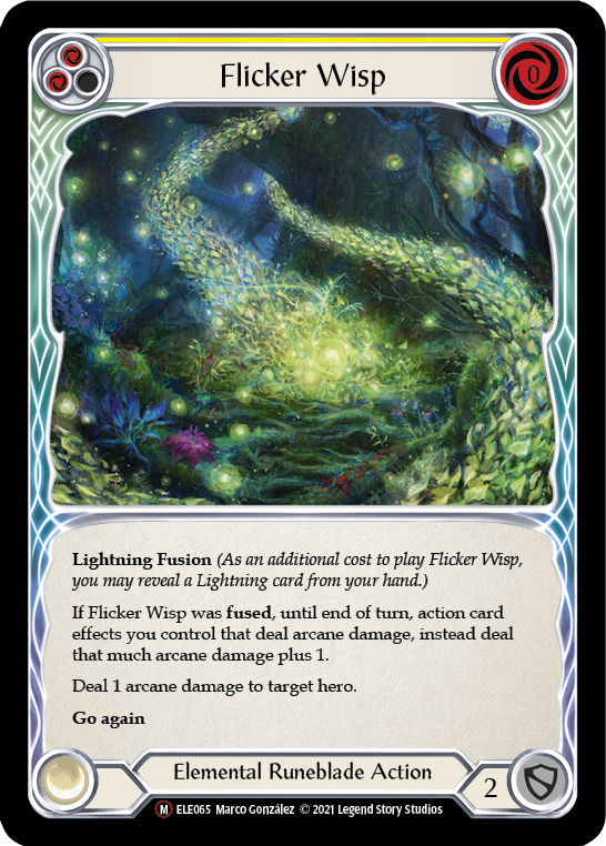 Flicker Wisp [U-ELE065] Unlimited Rainbow Foil | I Want That Stuff Brandon