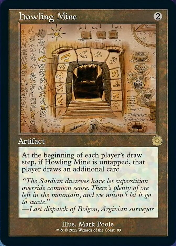 Howling Mine (Retro Schematic) [The Brothers' War Retro Artifacts] | I Want That Stuff Brandon