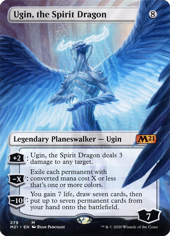 Ugin, the Spirit Dragon (279) (Borderless) [Core Set 2021] | I Want That Stuff Brandon