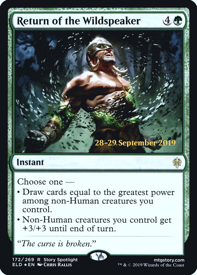 Return of the Wildspeaker [Throne of Eldraine Prerelease Promos] | I Want That Stuff Brandon