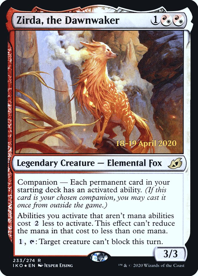 Zirda, the Dawnwaker [Ikoria: Lair of Behemoths Prerelease Promos] | I Want That Stuff Brandon