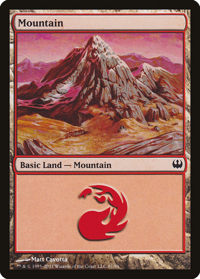 Mountain (81) [Duel Decks: Knights vs. Dragons] | I Want That Stuff Brandon