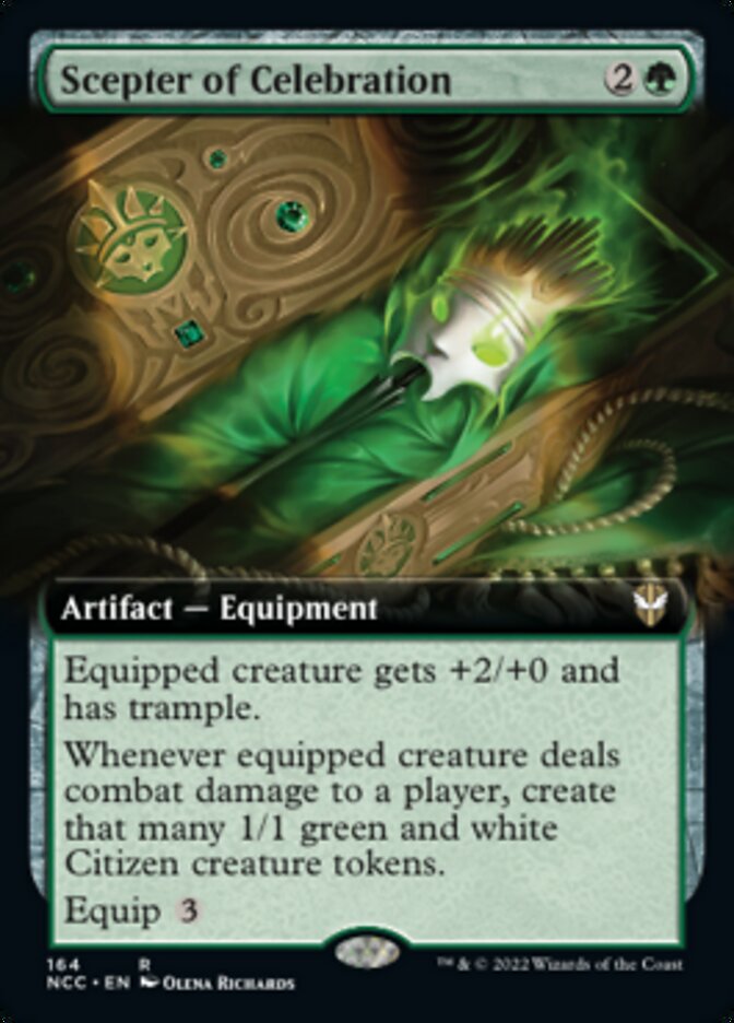 Scepter of Celebration (Extended Art) [Streets of New Capenna Commander] | I Want That Stuff Brandon